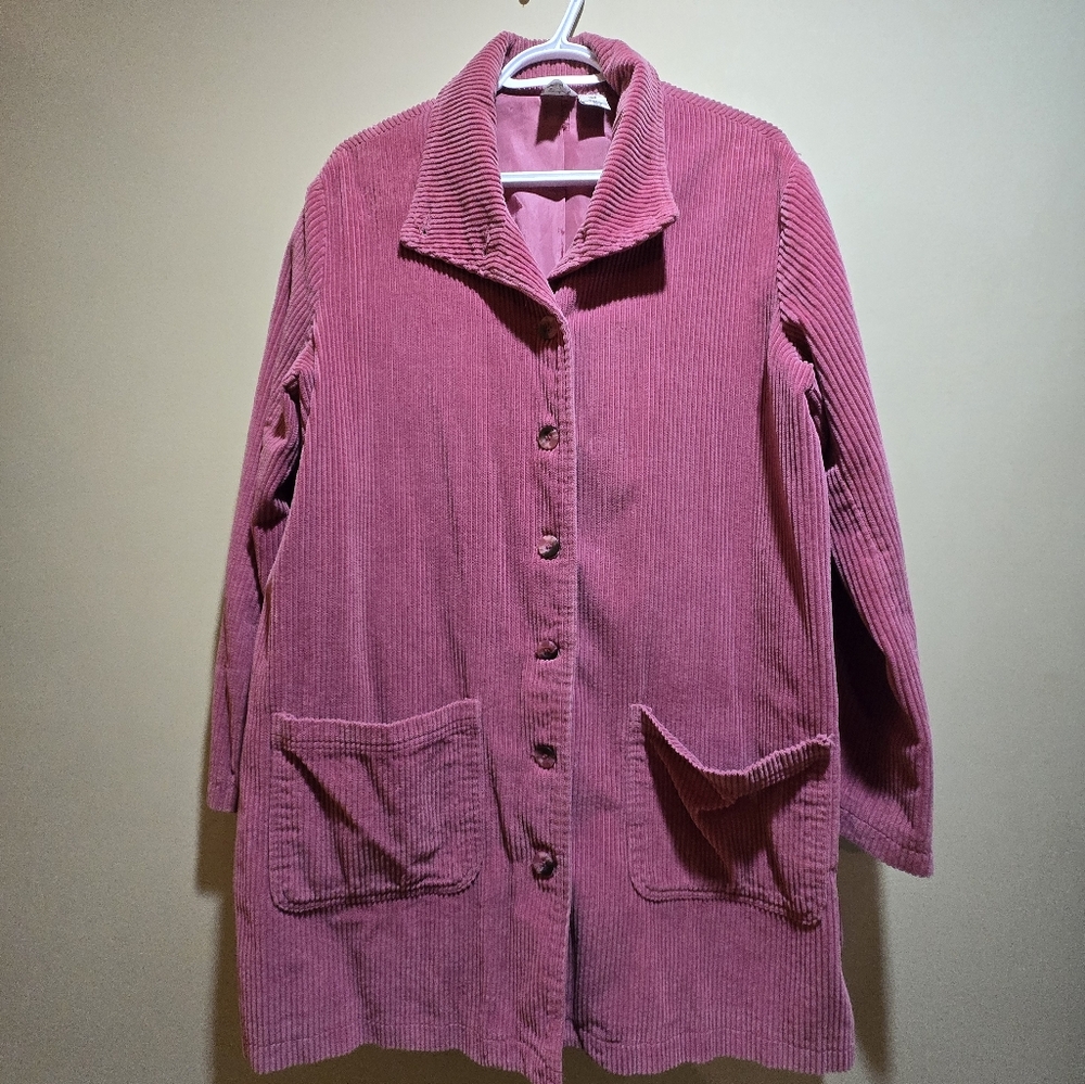 Vintage 90s Corduroy Jacket – Mauve / Dusty Rose